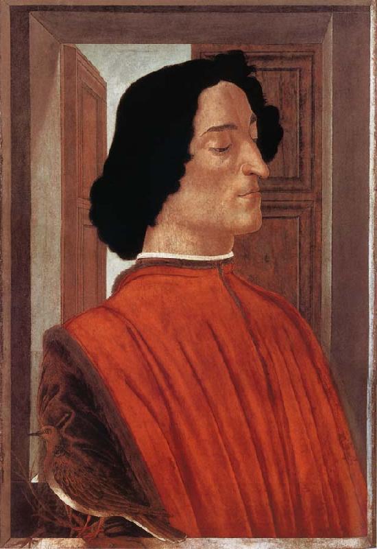 Sandro Botticelli Portrat of Giuliano de-Medici